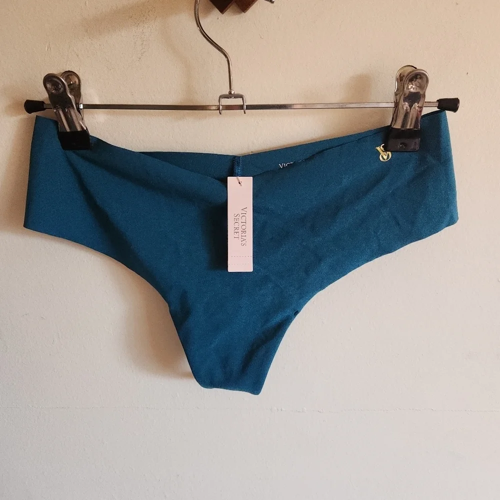 Victoria's Secret 2-pack Seamless Underwear Thong Teal Medium M